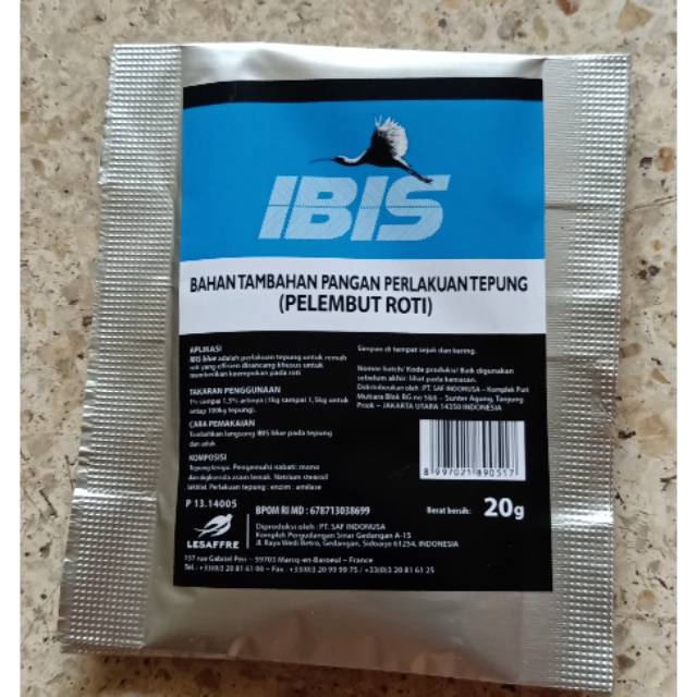 Pelembut Roti Ibis Blue 20 Gram