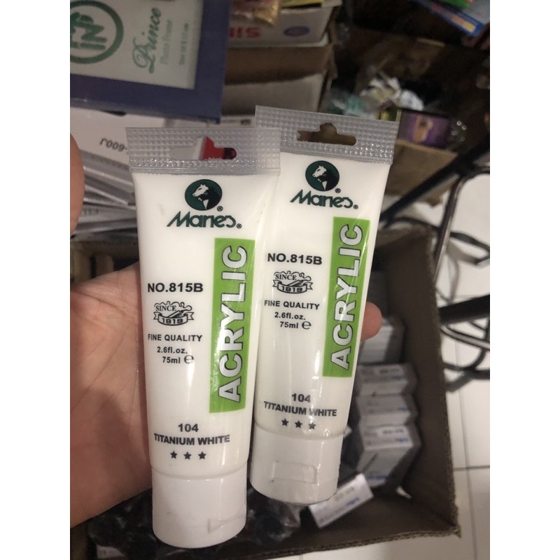 

cat acrilic maries putih 75 ml