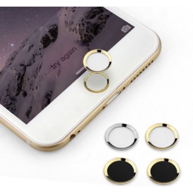 Home Button logo finger print 4 4S 5