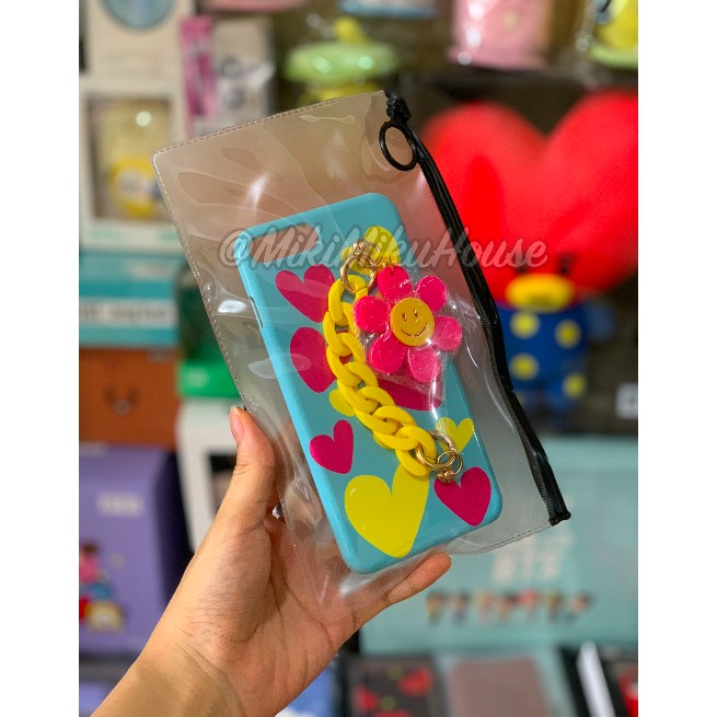 {REQUEST} KOREAN CASE FLOWER NEON STRAP IPHONE SAMSUNG CASING BT21 BTS KPOP CASETIFY CHAIN TALI