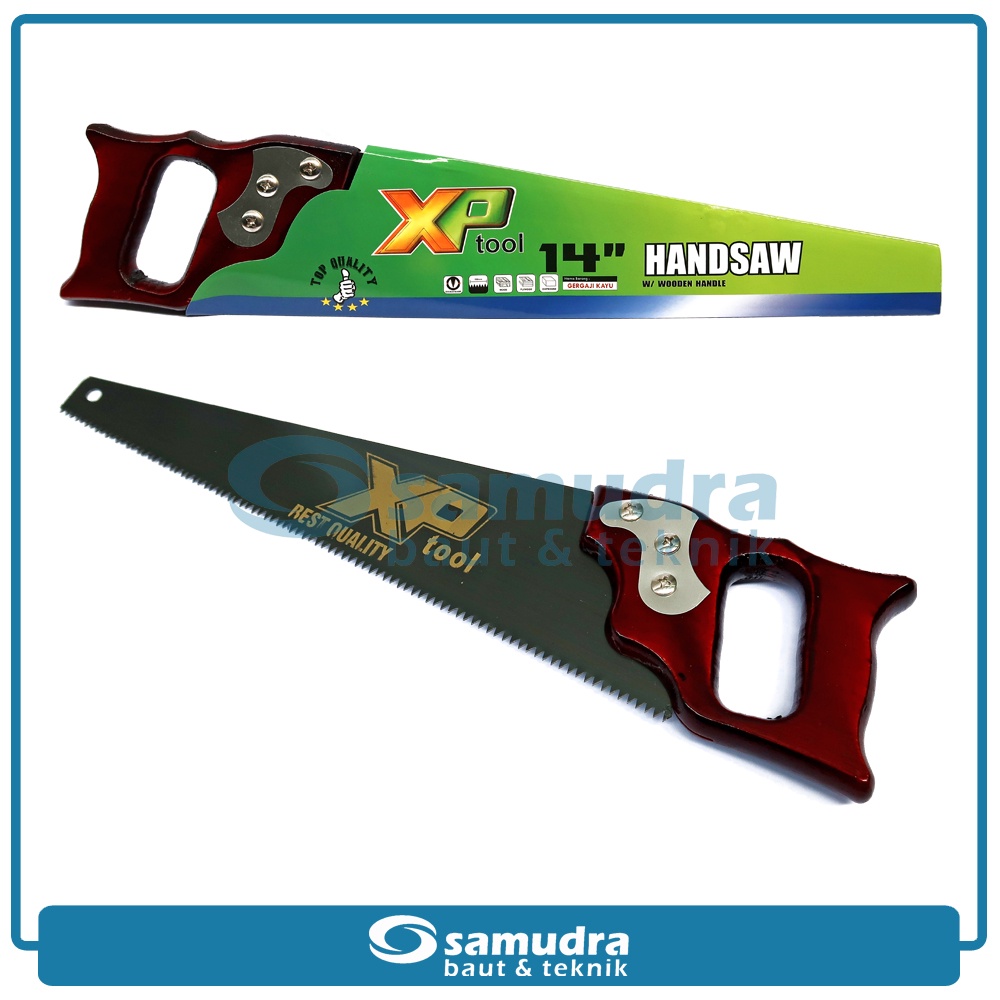 XP TOOL Gergaji Tangan 14" Gagang Kayu Gorok Potong Triplek Belah Saw
