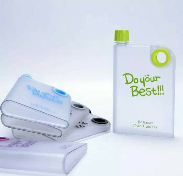 New Memo Bottle DO YOUR BEST doff/botol minum plastik/botol slim