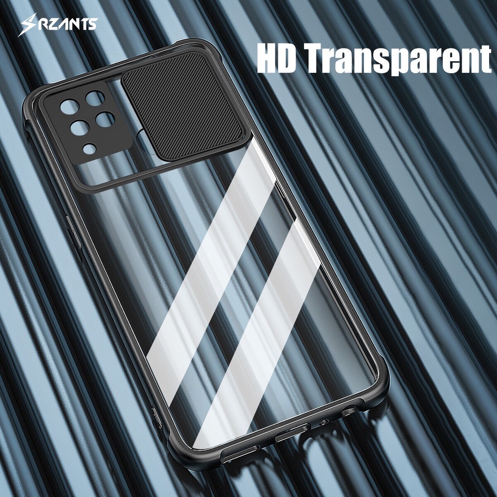 Case Infinix Hot 10S Armor Slide Transparent Premium Casing