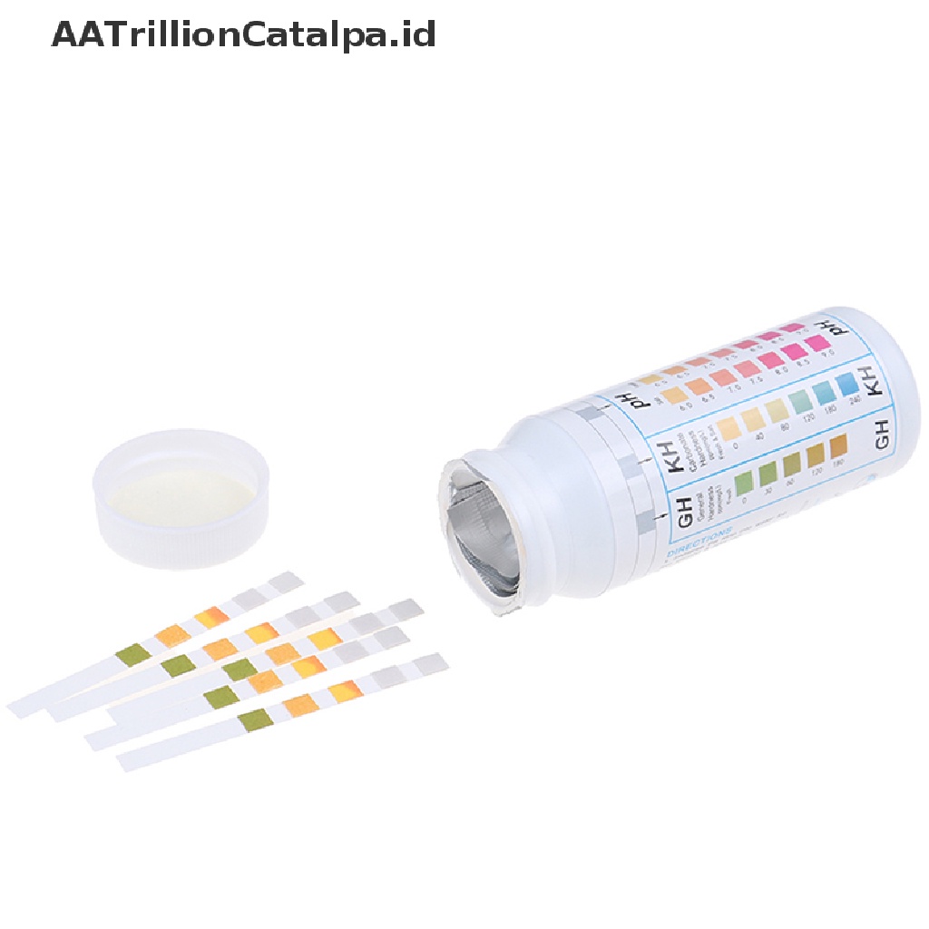 (AATrillionCatalpa) 50 Strip 5 in 1 Alat Tes Kadar PH Air Kolam Renang / Spa