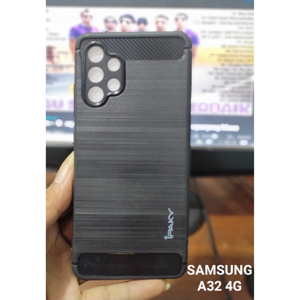 SAMSUNG A02S/M02S CASE IPAKY CARBON PELINDUNG KAMERA