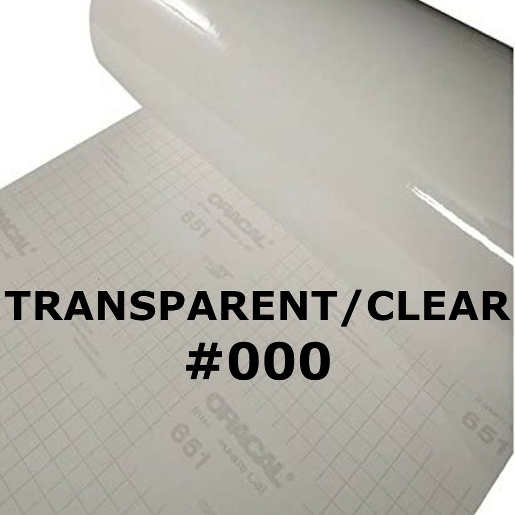 [Per 1 Meter] ORACAL 651 000 Transparent Clear Transparan Gloss Matte Doff Kilap Lebar 126cm Origina