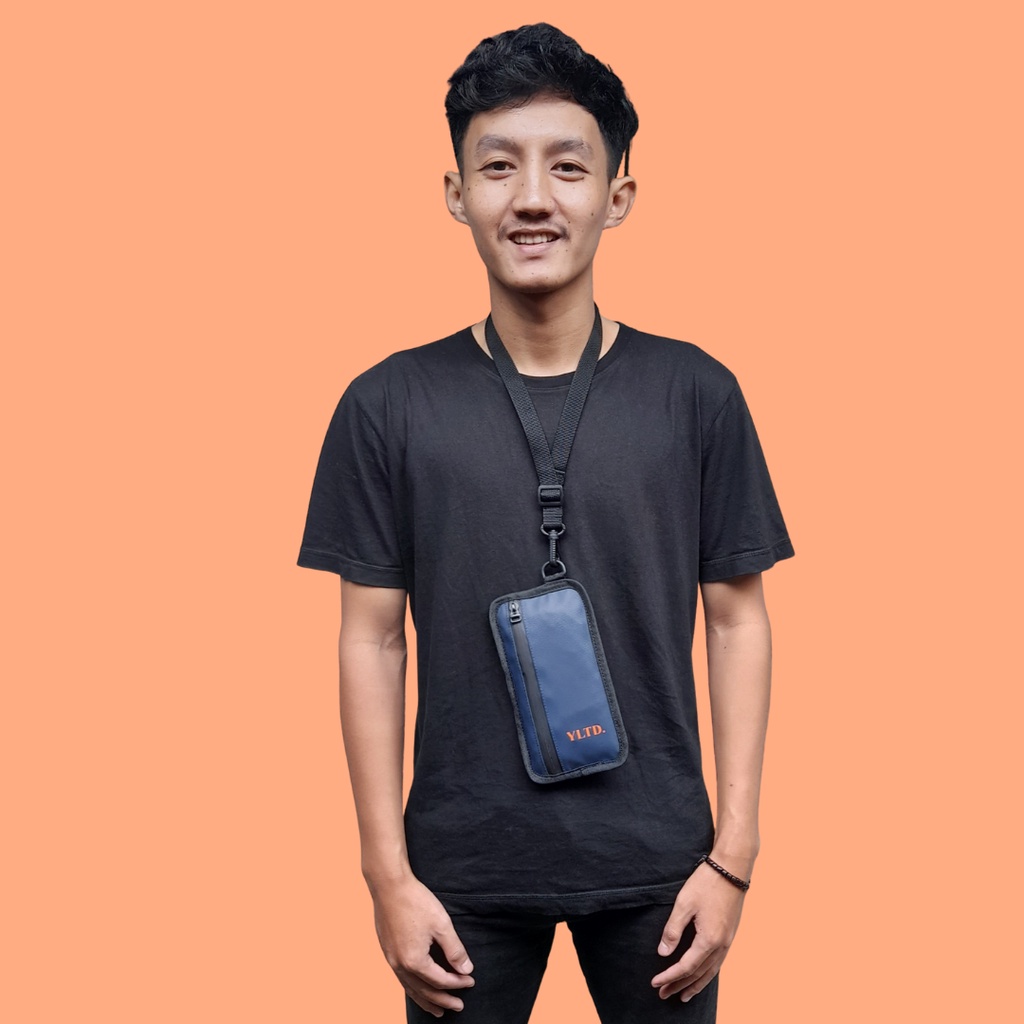 Rancis Jaya - Sako Hanging Wallet Pria YLTD Anti Air | Tas Gantung Leher Waterproof Unisex