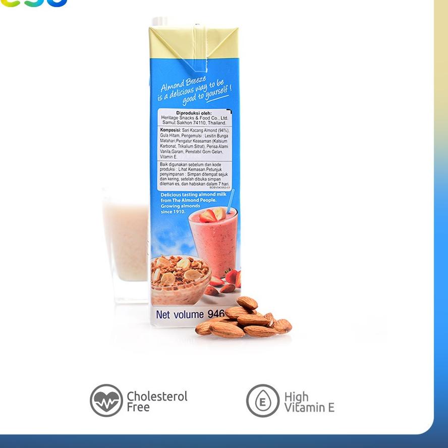 

BAYAR DITEMPAT✔️Blue Diamond - Almond Breeze Milk Vanilla 946 ml|RA2