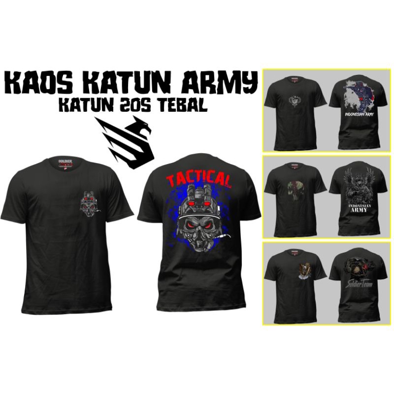 KAOS KATUN COMBAT 20S TEBAL  ARMY/INDONESIAN ARMY