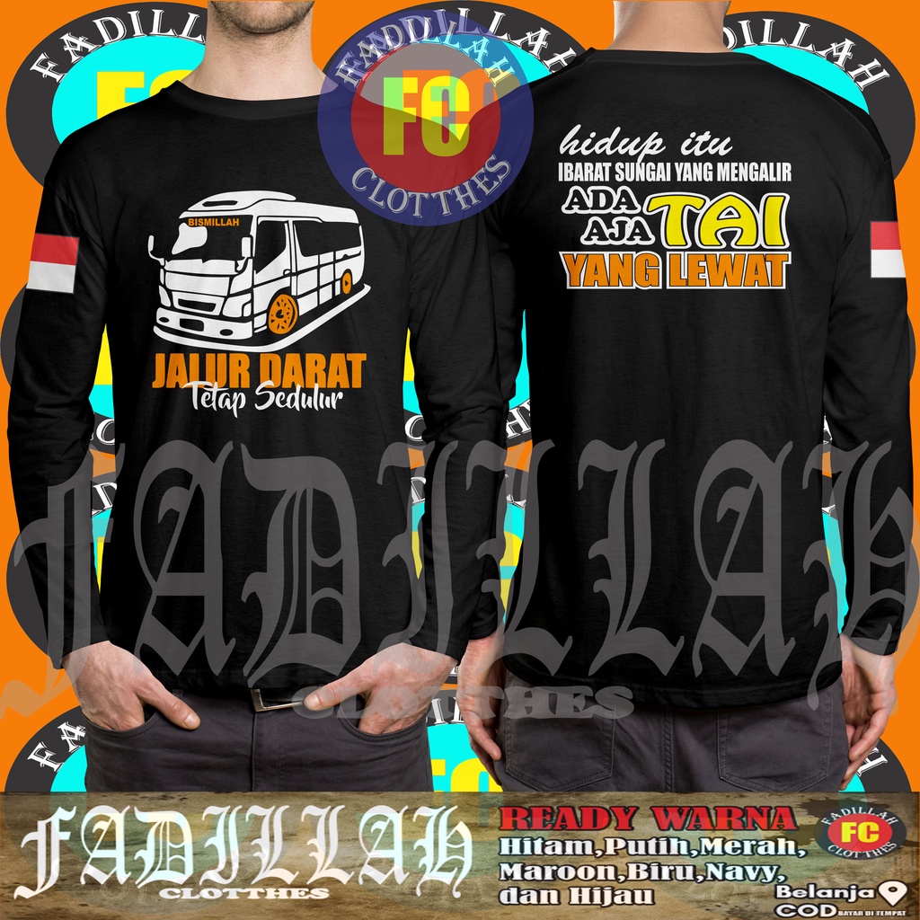 Kaos Baju ELF Travel Sedulur Dengan Kata-Kata Lengan Panjang Baju Otomotif