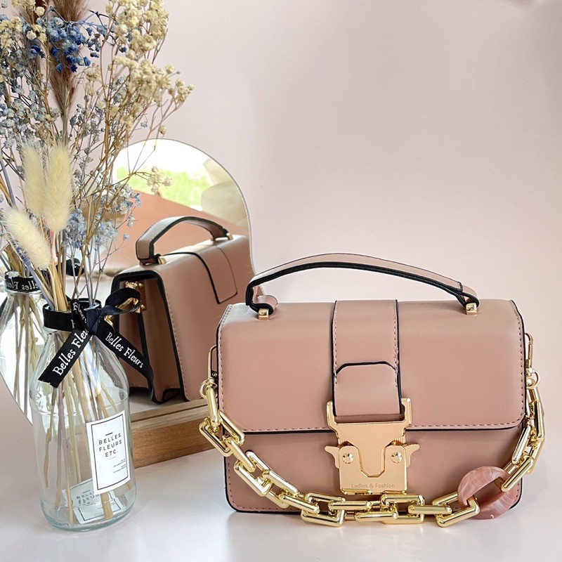 ✨✨FREE 2 TALI✨✨3 RUANG TAS WANITA HANDBAG SELEMPANG SLINGBAG KONDANGAN IMPORT FASHION LB- 136