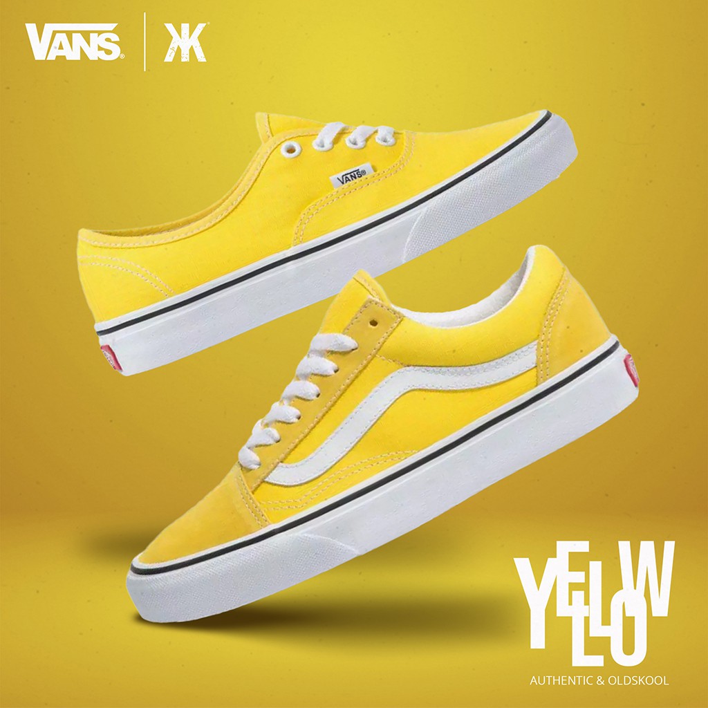  GRADE ORIGINAL SEPATU  VANS  AUTHENTIC OLDSKOOL KUNING  