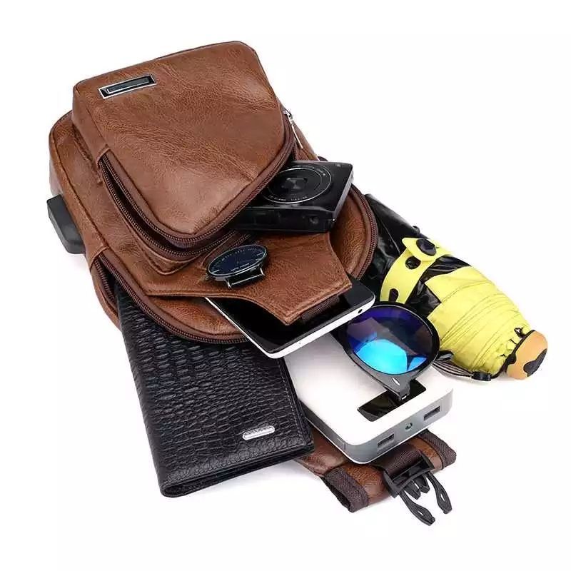 Tas Selempang Pria Premium Tas Slempang Waterproof Pria Wanita Waistbag Anti Air Keren Trendy