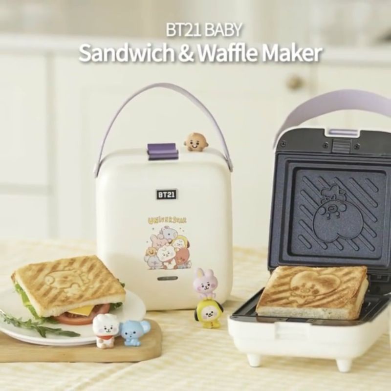 [PELUNASAN] bt21 official sandwich & waffle maker