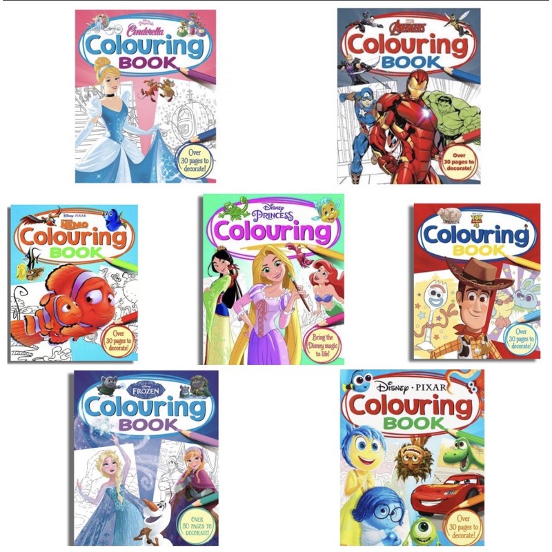 Marvel Disney Simply Coloring Book Buku Mewarnai Anak