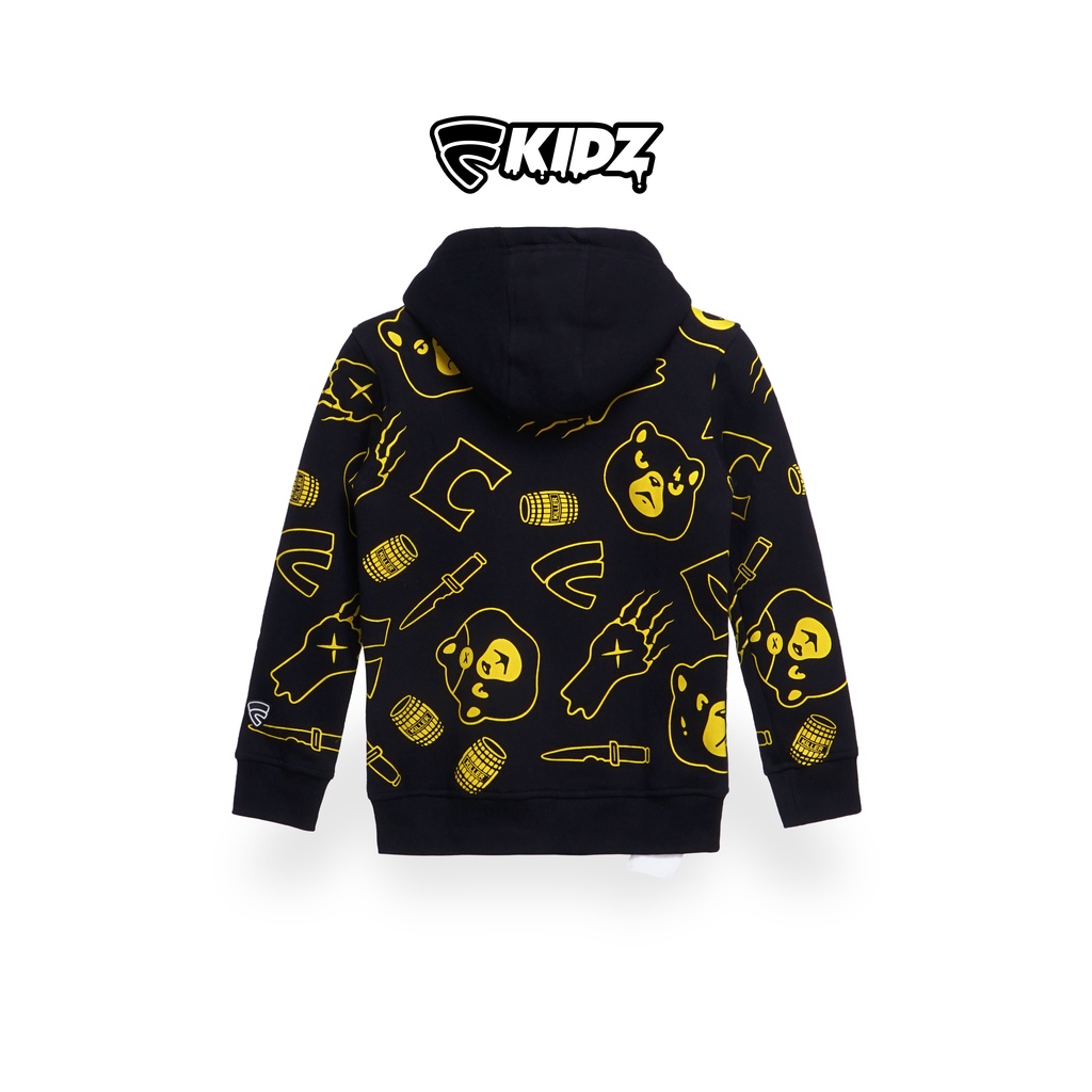 JAKET HOODIE ANAK ANAK FRIDAY KILLER | BAD GRIZZLY OCHRE ZIPPER