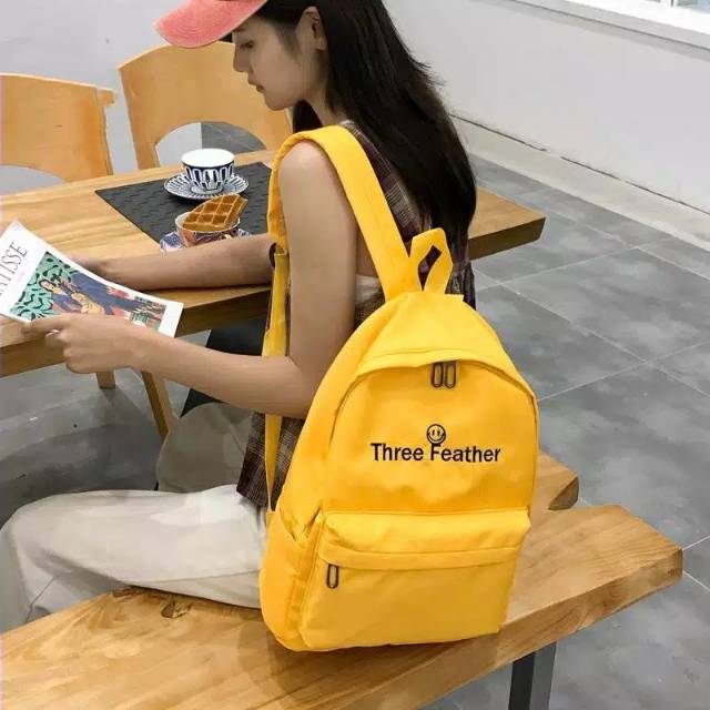 backpack Tas Sekolah Versi Korea Perempuan Siswa SMA Harajuku Ulzzang Pasang Ransel Surat Smal