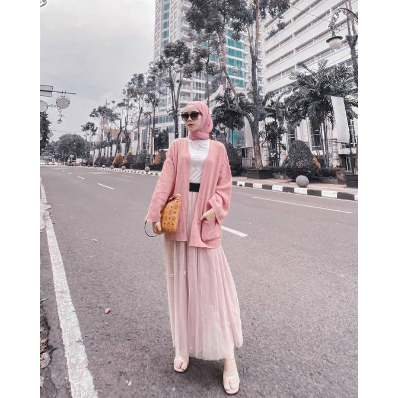 Kardigan Loocy Oversize - Pakaian Wanita - Bahan Rajut - Allsize