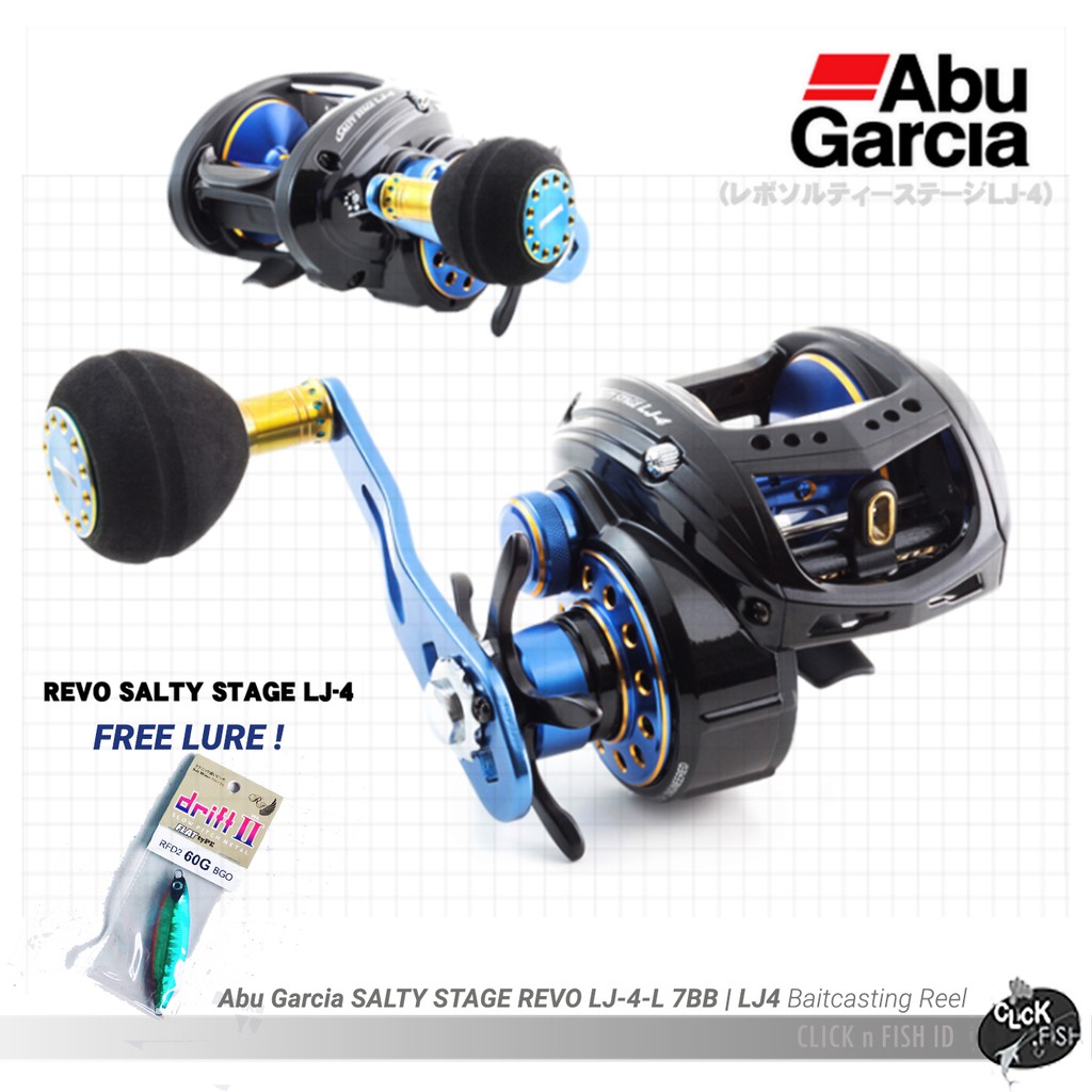 Abu Garcia SALTY STAGE REVO LJ-4 Right Handle Baitcasting Reel