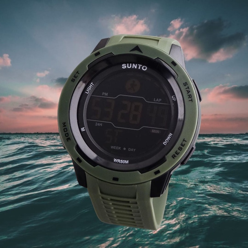 Jam Tangan Pria Wanita Watch SUUNTO 347 Karet Digital