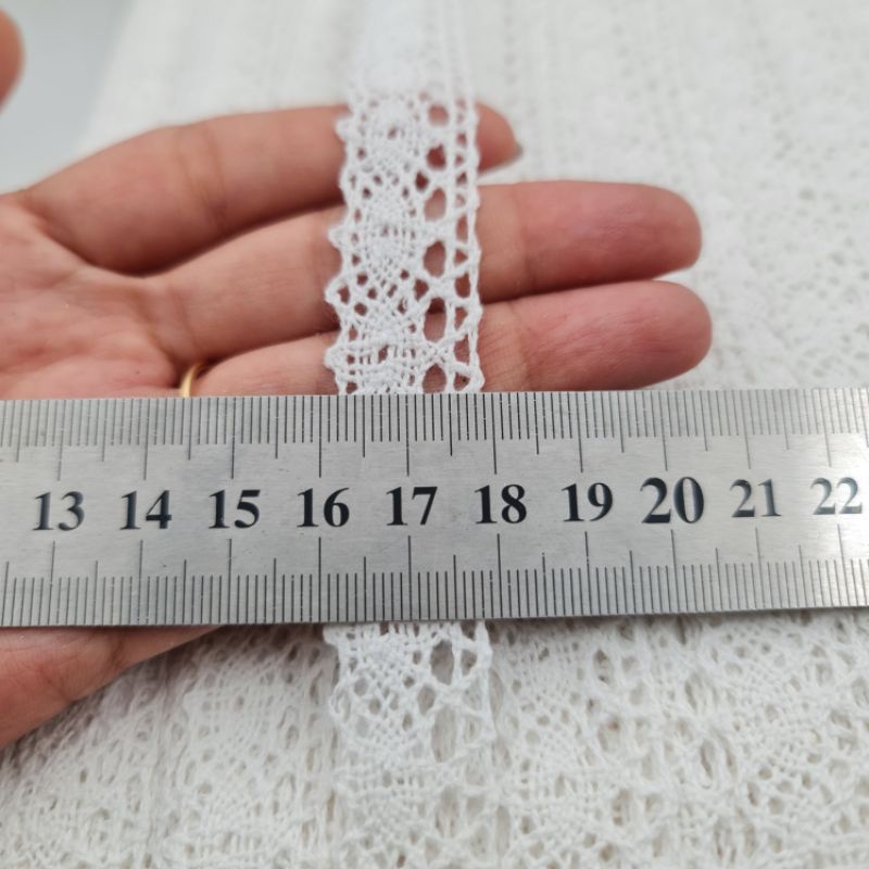 RENDA KAIT  RENDA KATUN kode M001D per ROLL BESAR (kurleb 300yars)