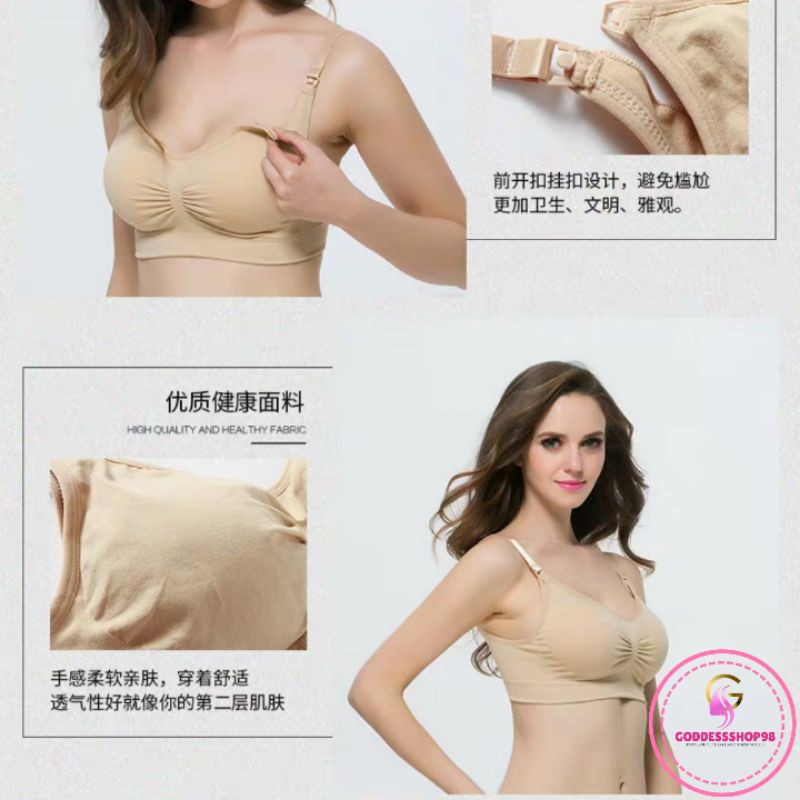 BH Bra Menyusui Nursing Bra Tanpa Kawat BH Wanita Ibu Hamil Kualitas Import S8200