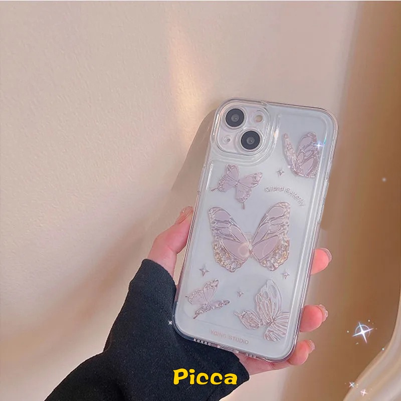 Ins Casing TPU Xiaomi Mi POCO M3 Pro M4 Pro POCO X3 Pro NFC Redmi Note 11 10 11s 9s 11Pro 10S 9 10 Pro Max Plus Redmi 10 9A 9 10C 10C 9T 10C NFC Butterfly