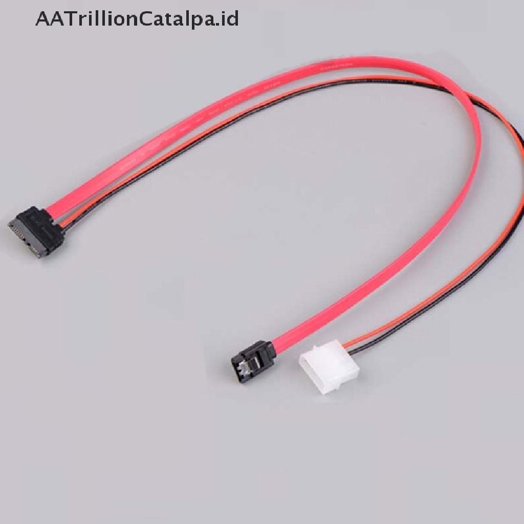 (AATrillionCatalpa) Kabel power SATA 7 + 6 Pin slimline Untuk DVD + RW Drive PC