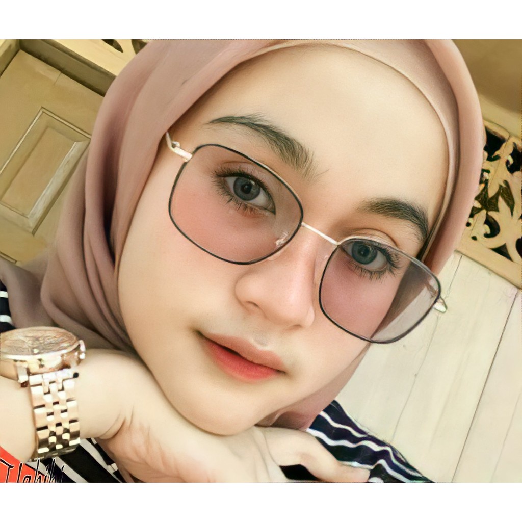 PL-AA40 Kacamata Photocromic Frame Persegi Pria Wanita Retro Vintage Korea Fashion Titanium