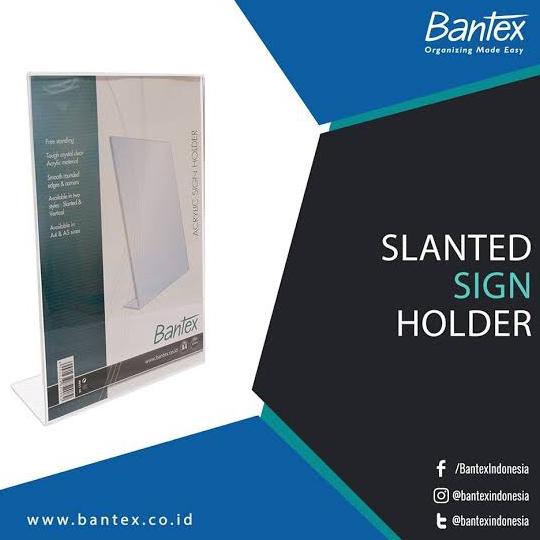 

Office & Stationery | Document Organizer | Acrylic Slanted Sign Holder A5 Bantex | Best Seller