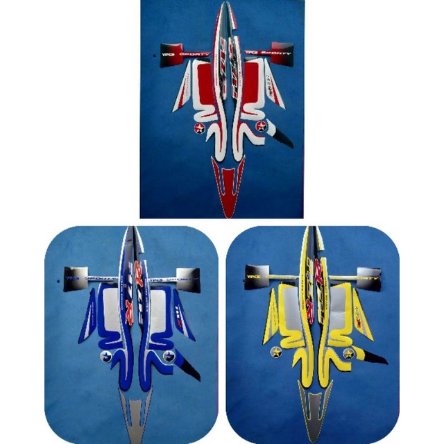 Striping Stiker Lis Body Motor Full Set Yamaha Fiz R Caltex 2001 Standar Original Kualitas Terbaik