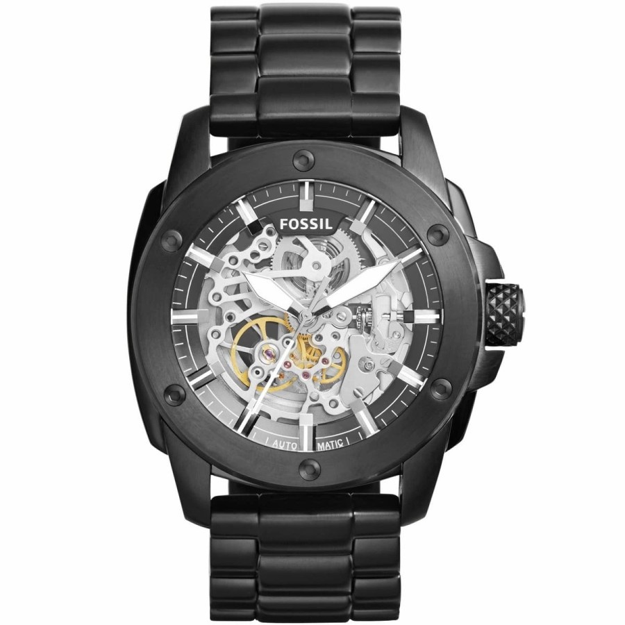 Cashback Jam Tangan Pria Fossil ME3080 - ME 3080 Automatic Stainless Black Jam Tangan Pria Import Ba