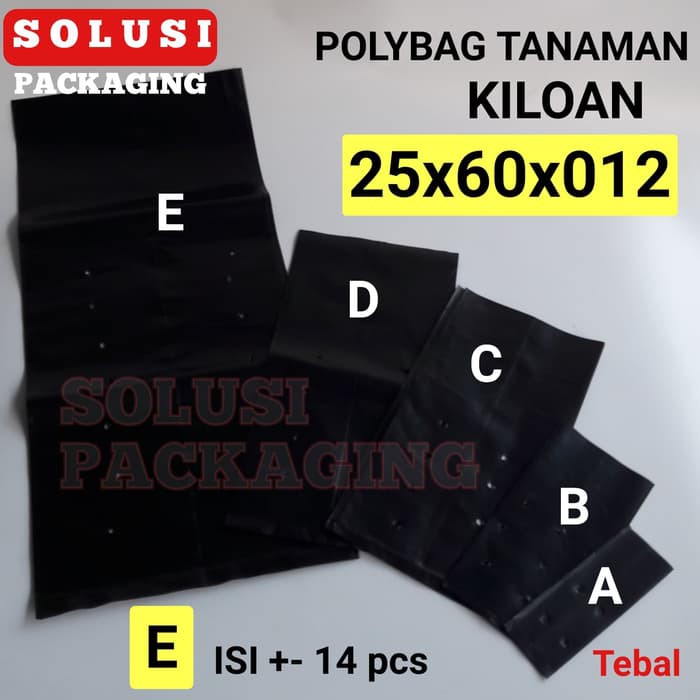 POLYBAG TANAMAN 25X25X60X012 KILOAN/POLYBAG KILOAN PLASTIK TANAMAN