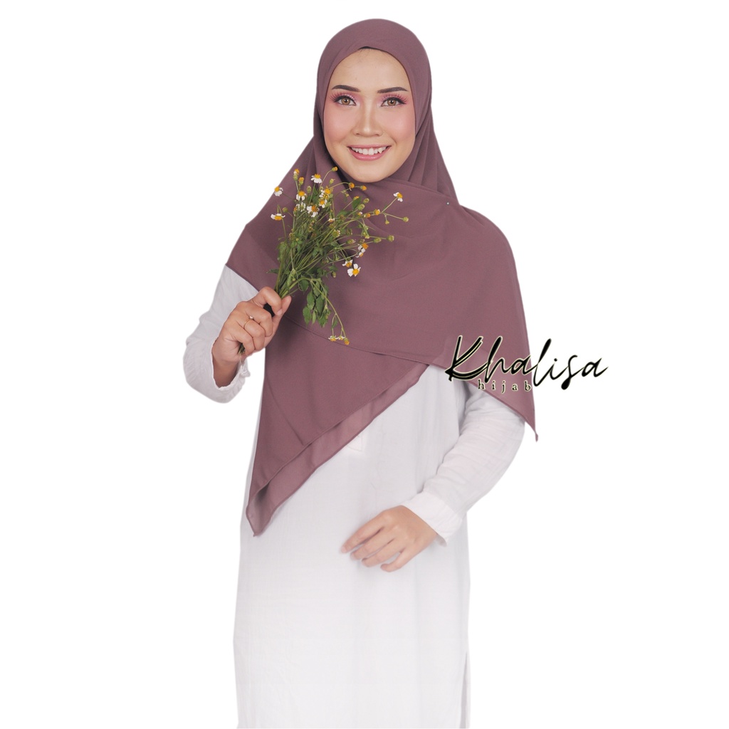 Hijab Segi Empat 120x120cm Ceruty Premium Khalisa Hijab Series