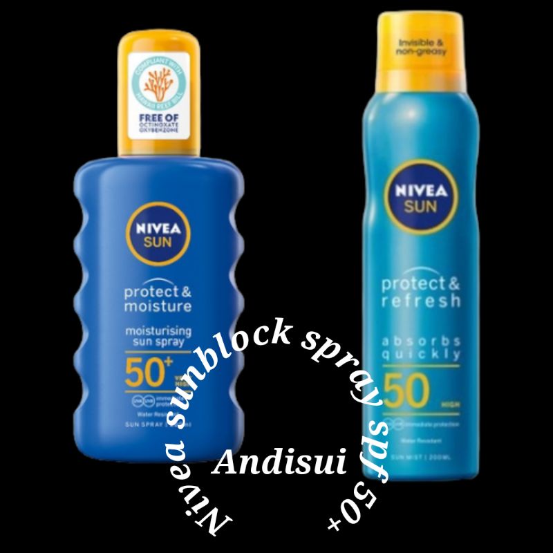 NIVEA sun spray protect &amp; refresh spf 50 200ml