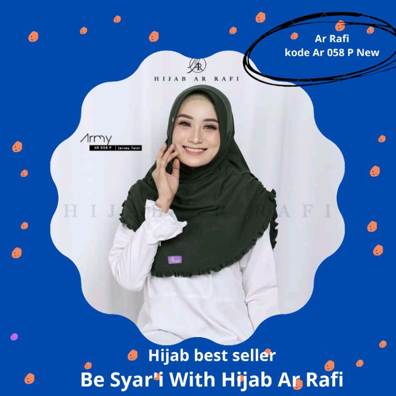 Hijab instant bergo Ar Rafi jilbab wanita cantik#Ar058 P