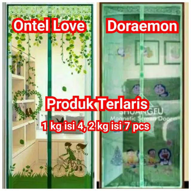 Tirai Magnet Anti Nyamuk Baichuan Motif Ontel Keropi Tirai Magnet Anti Nyamuk Baichuan Motif Ontel Keropi