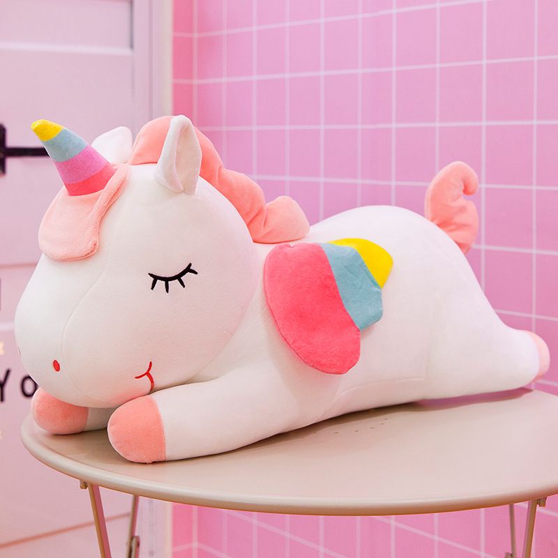 【Ready Stock】Boneka Soft Lying Unicorn Jumbo Ukuran 50cm