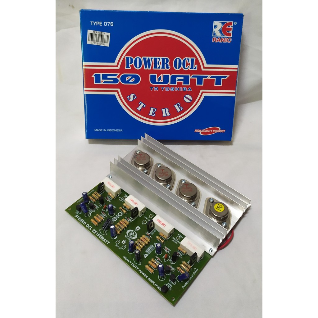 Kit Power OCL 150 Watt Stereo TR Jengkolan Toshiba Ranic Type-076