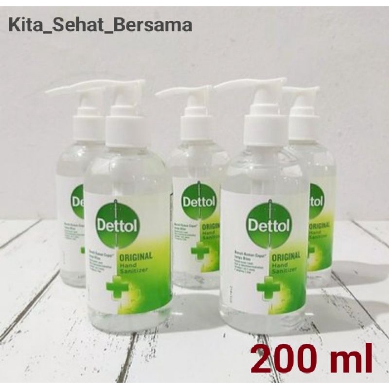 Dettol Hand Sanitizer Pump 200ml Handsanitizer Dettol