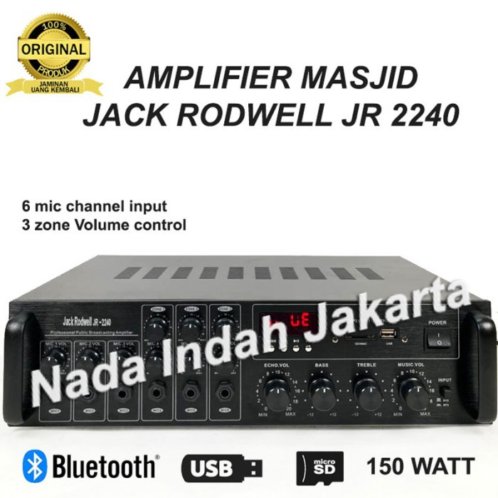 Amplifier Musholla Mesjid Jack Rodwell JR 2240 Ampli Corong Masjid