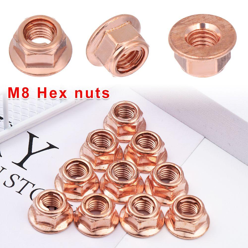 Nanas 12Pcs Mur 8mm Alat Manifold Praktis M8 Nut