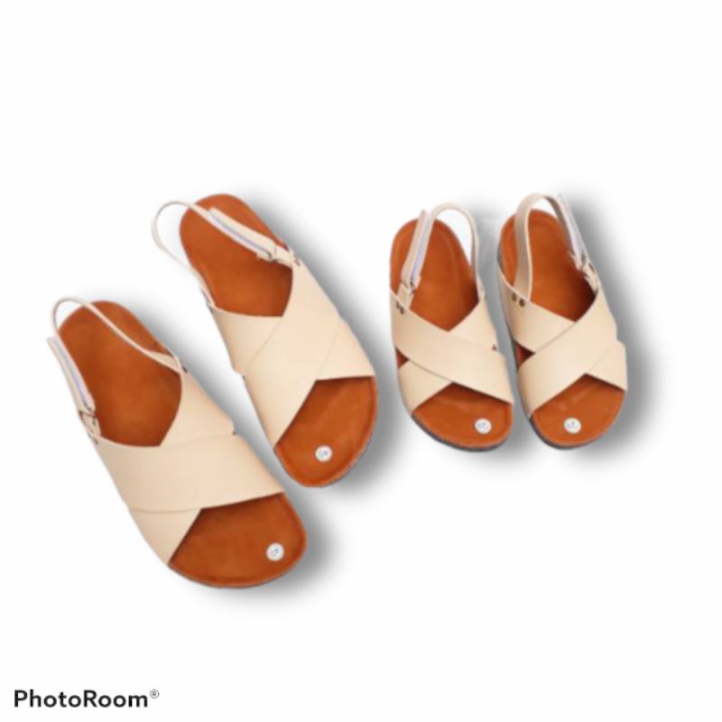 SB ~ Sandal Birken COUPLE TALI SILANG HARGA SATUAN