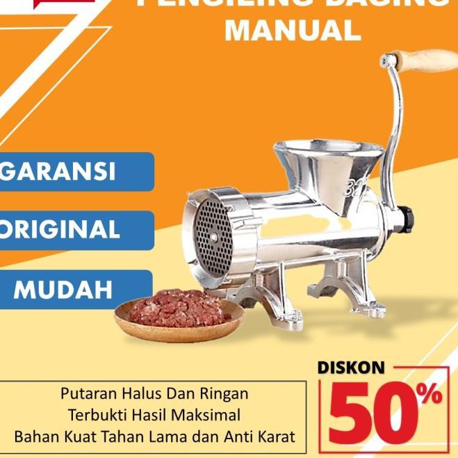 ・➧ Alat Penggiling Gilingan Penggilingan Giling Daging Manual Bumbu Bakso - Model B (Terbaru)