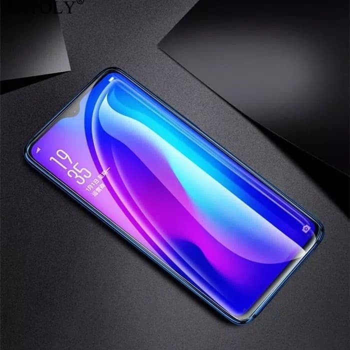 Tempered glass Samsung M20 2019 Full lem glue anti gores kaca