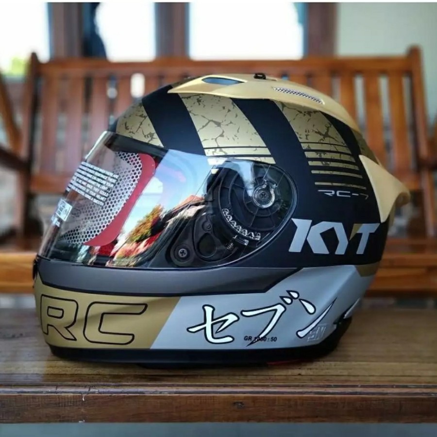 KYT RC7 SERI 17 GOLD DOFF