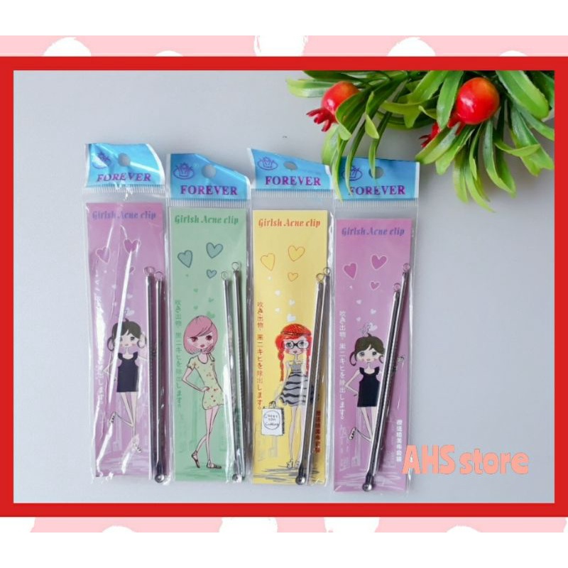 Pinset Komedo | Pencetan Komedo | Pencetan Jerawat isi 2 pcs