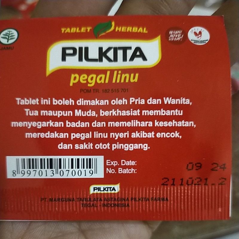 pil kita pegal linu 2 tablet