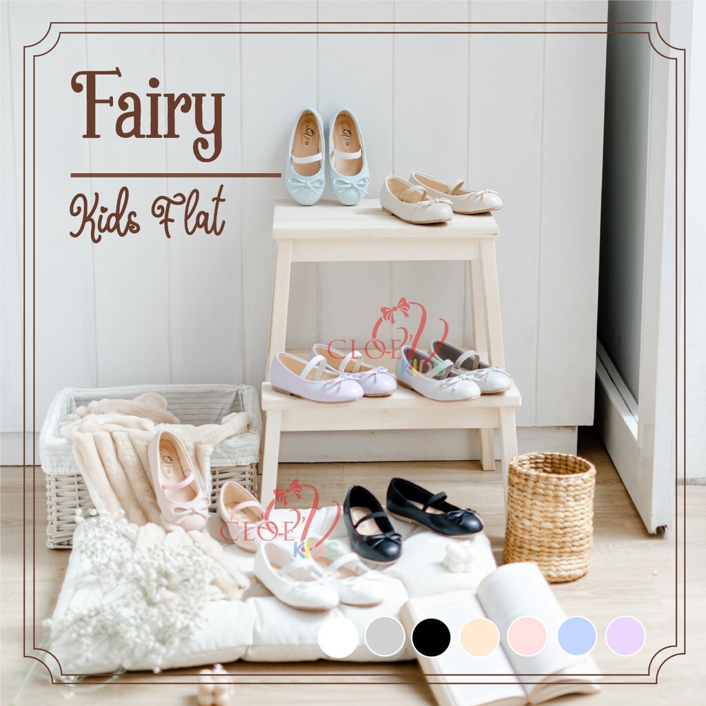 CLOEVKIDS -PRE ORDER Flatshoes sepatu dewasa Fairy 36-40