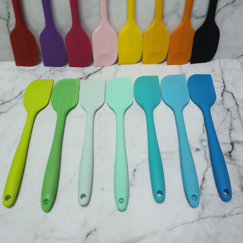 color rubber spatula 28cm large / food grade tanpa sambungan